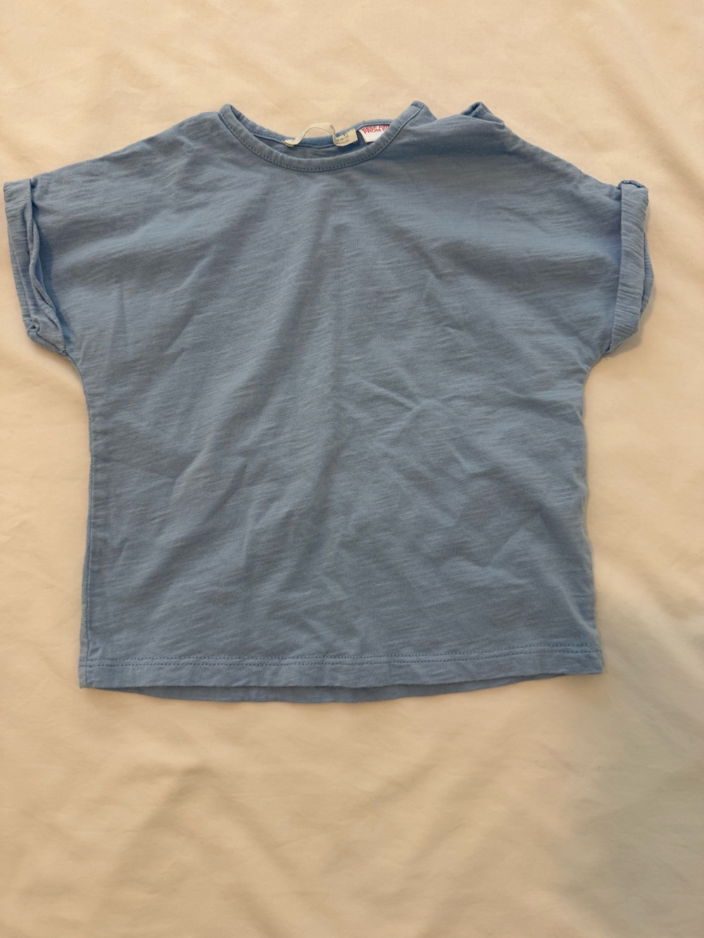Zara Pale Blue Crewneck Kids Tee